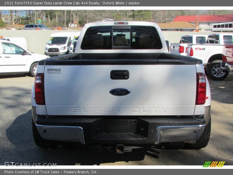 Oxford White / Adobe 2012 Ford F350 Super Duty Lariat Crew Cab 4x4 Dually