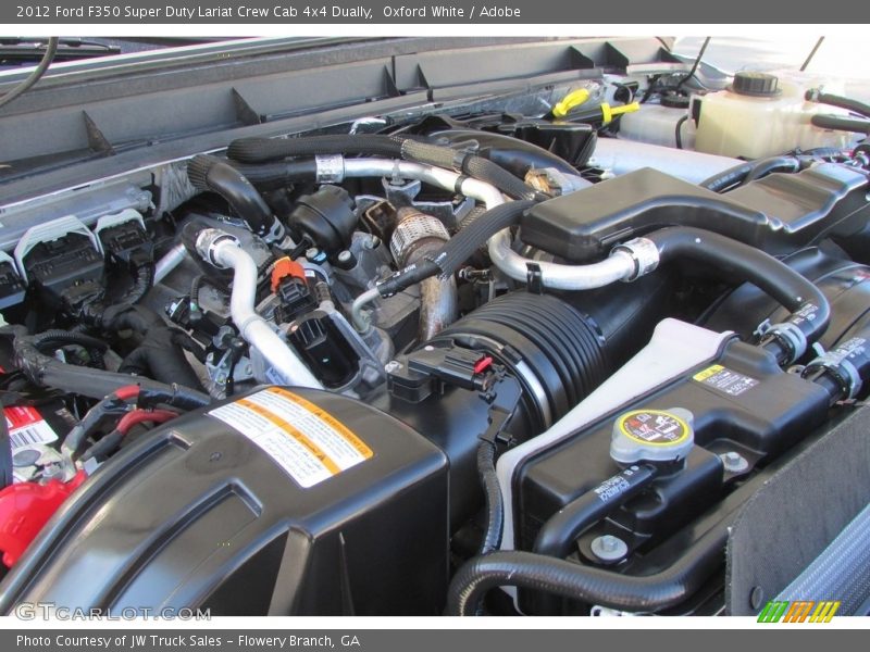 Oxford White / Adobe 2012 Ford F350 Super Duty Lariat Crew Cab 4x4 Dually