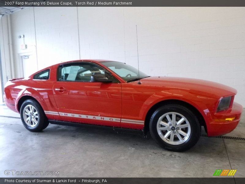Torch Red / Medium Parchment 2007 Ford Mustang V6 Deluxe Coupe