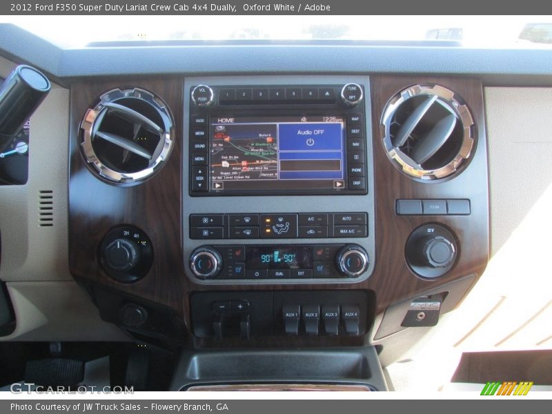 Oxford White / Adobe 2012 Ford F350 Super Duty Lariat Crew Cab 4x4 Dually