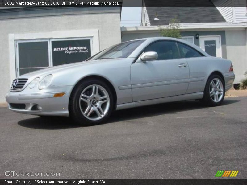 Brilliant Silver Metallic / Charcoal 2002 Mercedes-Benz CL 500