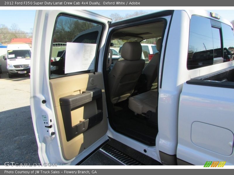 Oxford White / Adobe 2012 Ford F350 Super Duty Lariat Crew Cab 4x4 Dually