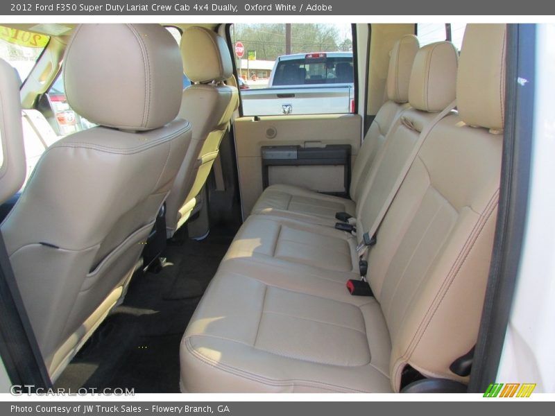 Oxford White / Adobe 2012 Ford F350 Super Duty Lariat Crew Cab 4x4 Dually