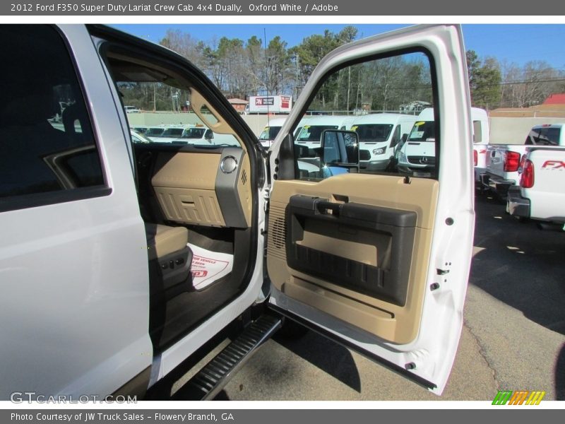 Oxford White / Adobe 2012 Ford F350 Super Duty Lariat Crew Cab 4x4 Dually