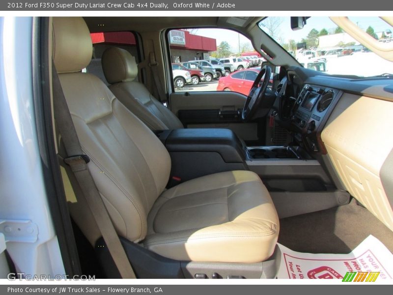 Oxford White / Adobe 2012 Ford F350 Super Duty Lariat Crew Cab 4x4 Dually
