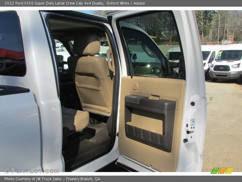 Oxford White / Adobe 2012 Ford F350 Super Duty Lariat Crew Cab 4x4 Dually