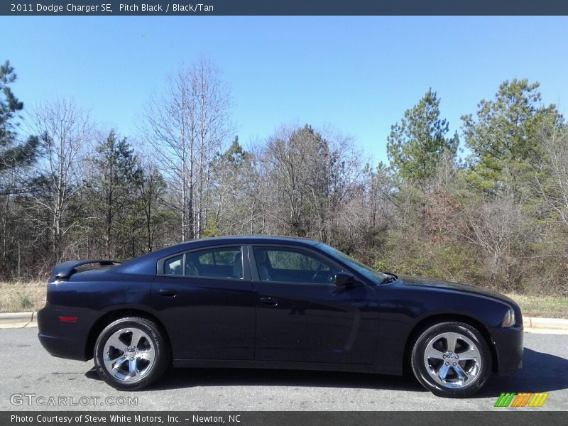 Pitch Black / Black/Tan 2011 Dodge Charger SE