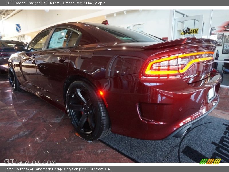 Octane Red / Black/Sepia 2017 Dodge Charger SRT Hellcat