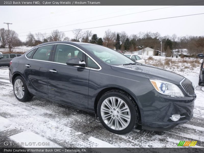 Cyber Gray Metallic / Medium Titanium 2013 Buick Verano FWD
