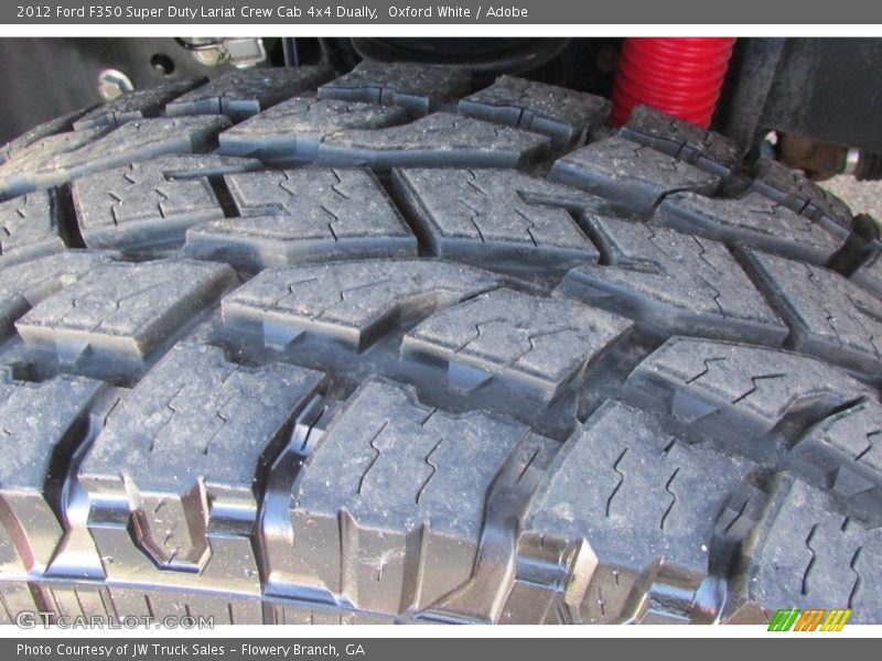 Oxford White / Adobe 2012 Ford F350 Super Duty Lariat Crew Cab 4x4 Dually