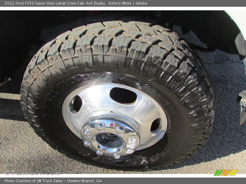 Oxford White / Adobe 2012 Ford F350 Super Duty Lariat Crew Cab 4x4 Dually