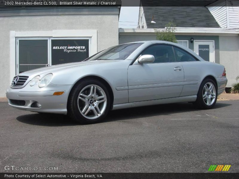 Brilliant Silver Metallic / Charcoal 2002 Mercedes-Benz CL 500