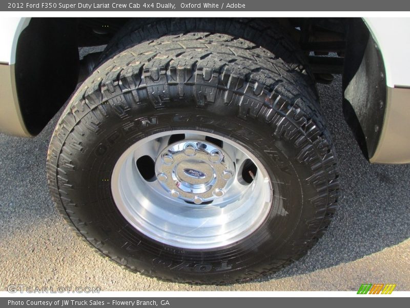Oxford White / Adobe 2012 Ford F350 Super Duty Lariat Crew Cab 4x4 Dually