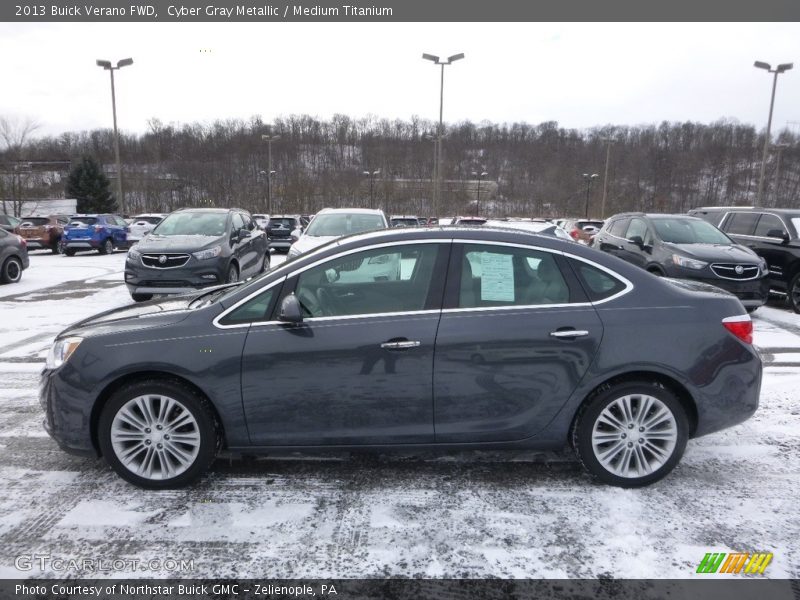 Cyber Gray Metallic / Medium Titanium 2013 Buick Verano FWD