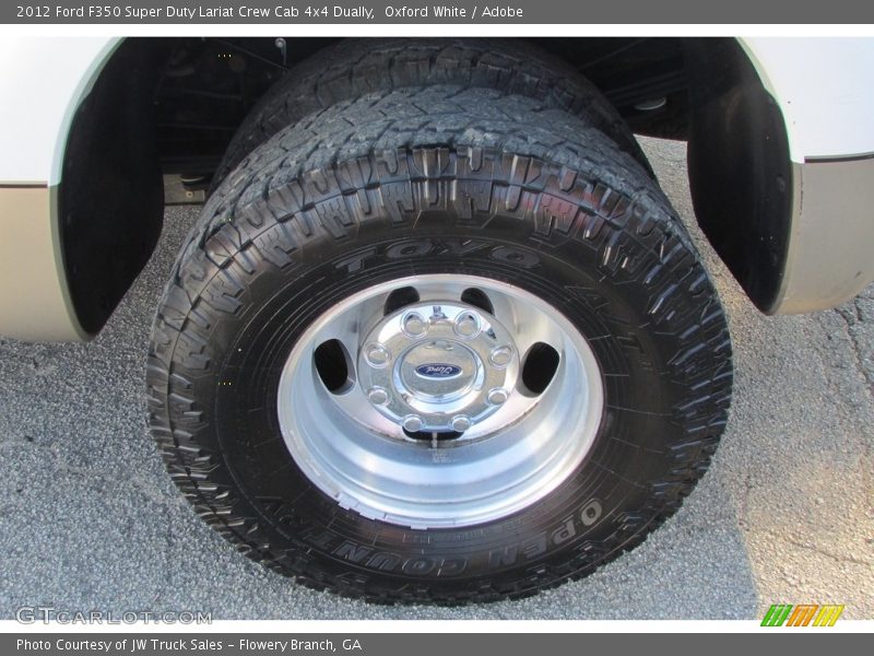 Oxford White / Adobe 2012 Ford F350 Super Duty Lariat Crew Cab 4x4 Dually