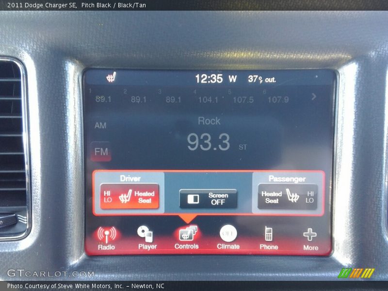 Pitch Black / Black/Tan 2011 Dodge Charger SE