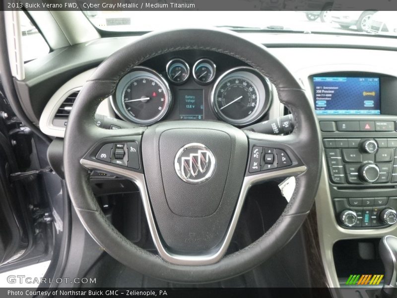 Cyber Gray Metallic / Medium Titanium 2013 Buick Verano FWD