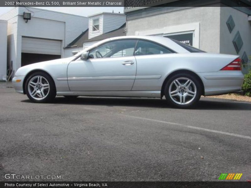 Brilliant Silver Metallic / Charcoal 2002 Mercedes-Benz CL 500