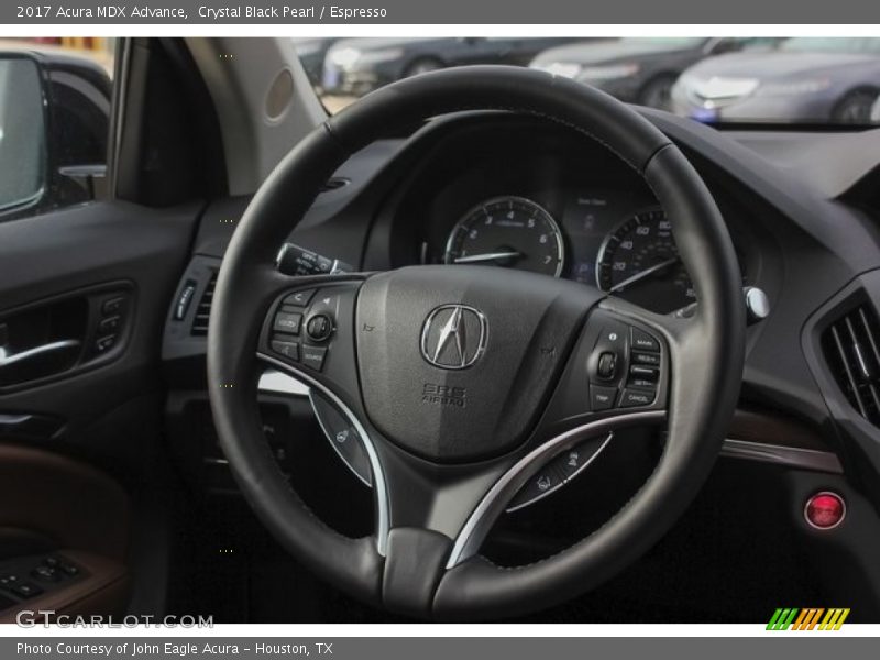 Crystal Black Pearl / Espresso 2017 Acura MDX Advance