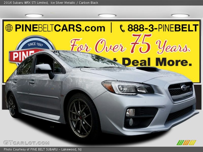 Ice Silver Metallic / Carbon Black 2016 Subaru WRX STI Limited