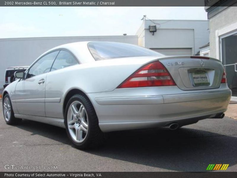 Brilliant Silver Metallic / Charcoal 2002 Mercedes-Benz CL 500