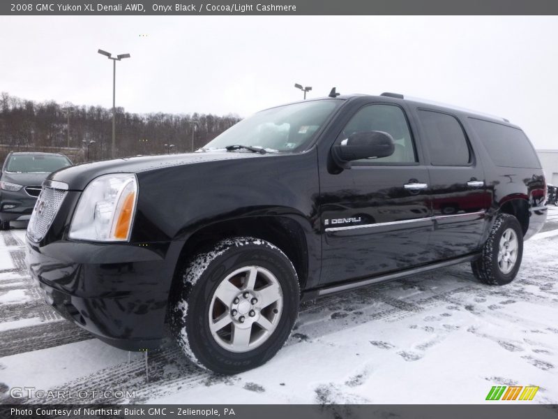 Onyx Black / Cocoa/Light Cashmere 2008 GMC Yukon XL Denali AWD