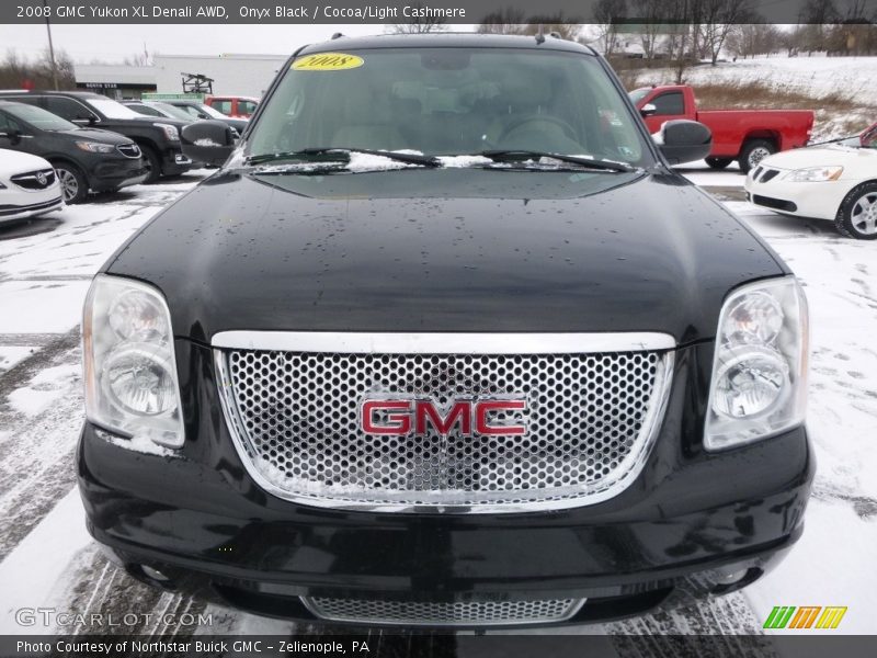 Onyx Black / Cocoa/Light Cashmere 2008 GMC Yukon XL Denali AWD