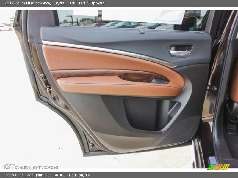 Crystal Black Pearl / Espresso 2017 Acura MDX Advance