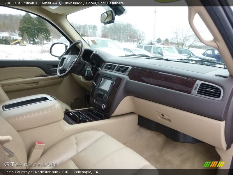 Onyx Black / Cocoa/Light Cashmere 2008 GMC Yukon XL Denali AWD