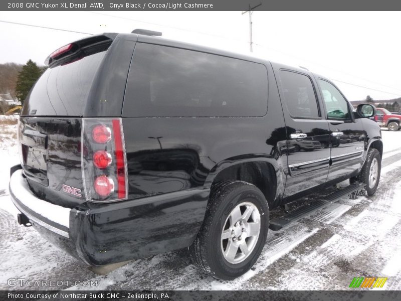 Onyx Black / Cocoa/Light Cashmere 2008 GMC Yukon XL Denali AWD
