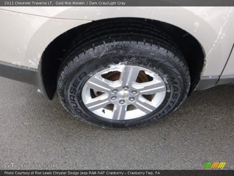 Gold Mist Metallic / Dark Gray/Light Gray 2011 Chevrolet Traverse LT