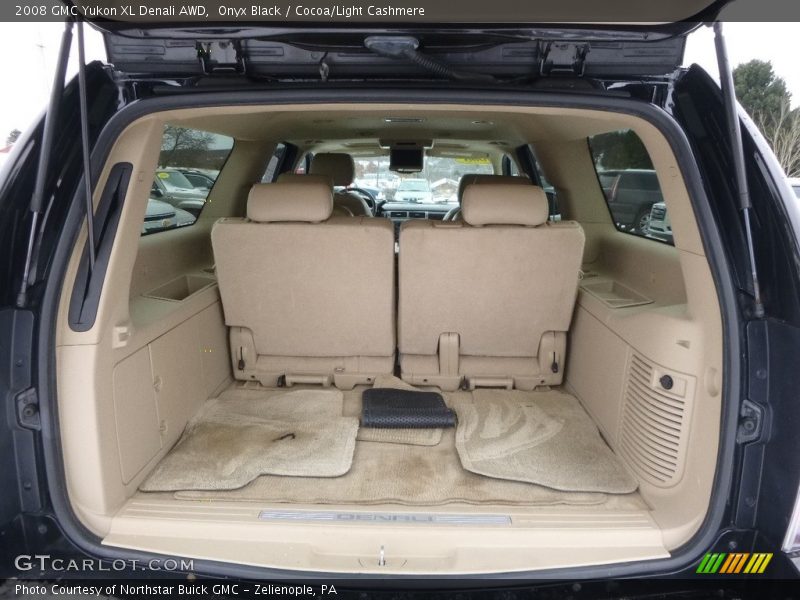 Onyx Black / Cocoa/Light Cashmere 2008 GMC Yukon XL Denali AWD
