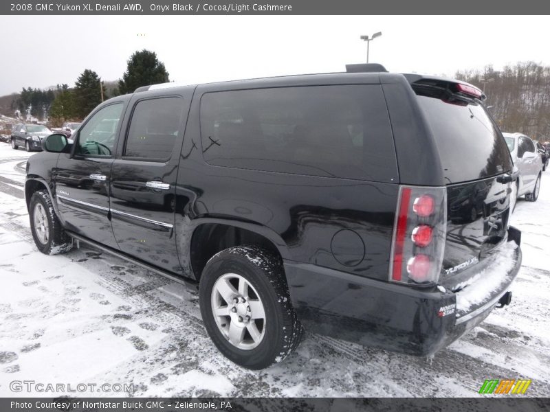 Onyx Black / Cocoa/Light Cashmere 2008 GMC Yukon XL Denali AWD