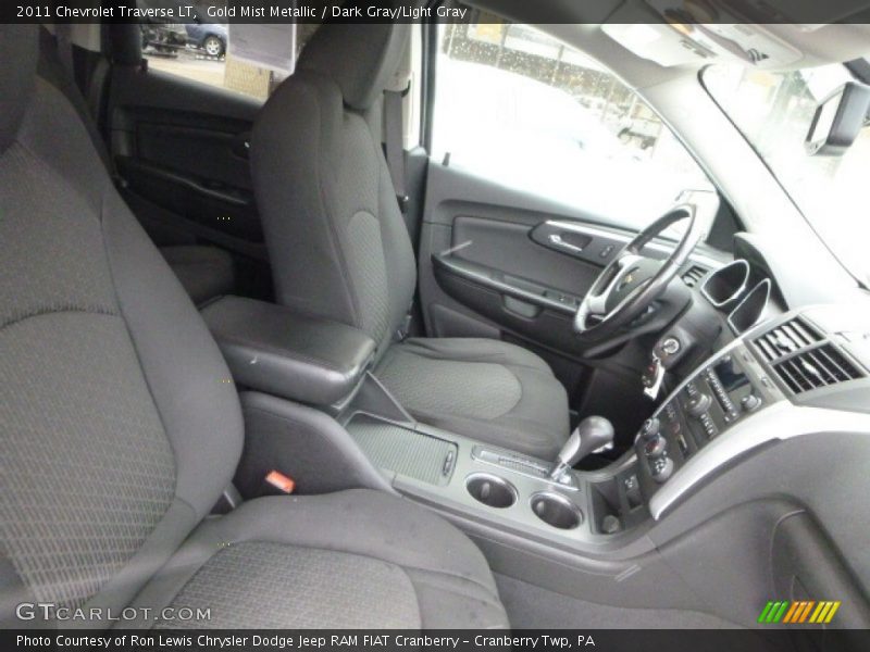 Gold Mist Metallic / Dark Gray/Light Gray 2011 Chevrolet Traverse LT