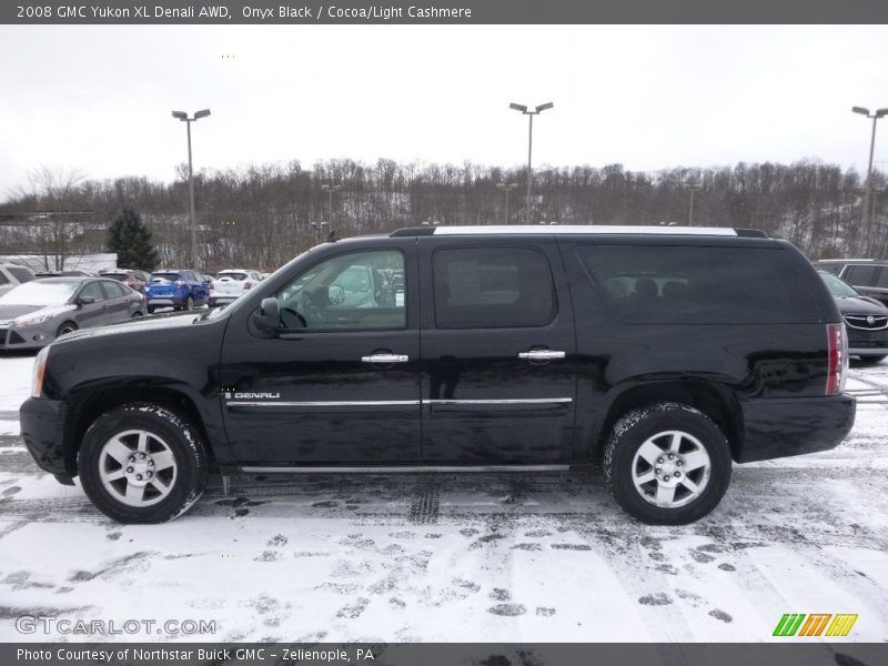 Onyx Black / Cocoa/Light Cashmere 2008 GMC Yukon XL Denali AWD