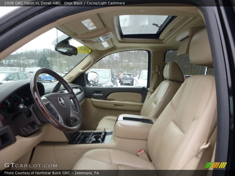 Onyx Black / Cocoa/Light Cashmere 2008 GMC Yukon XL Denali AWD