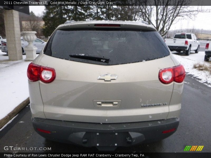 Gold Mist Metallic / Dark Gray/Light Gray 2011 Chevrolet Traverse LT