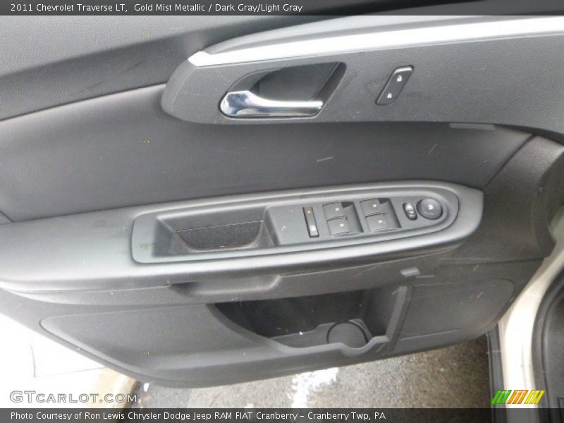 Gold Mist Metallic / Dark Gray/Light Gray 2011 Chevrolet Traverse LT