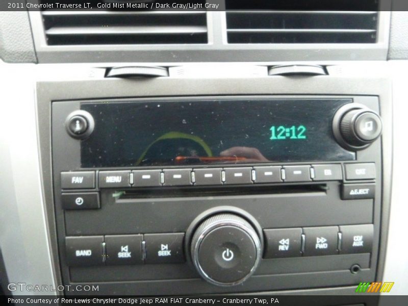 Gold Mist Metallic / Dark Gray/Light Gray 2011 Chevrolet Traverse LT