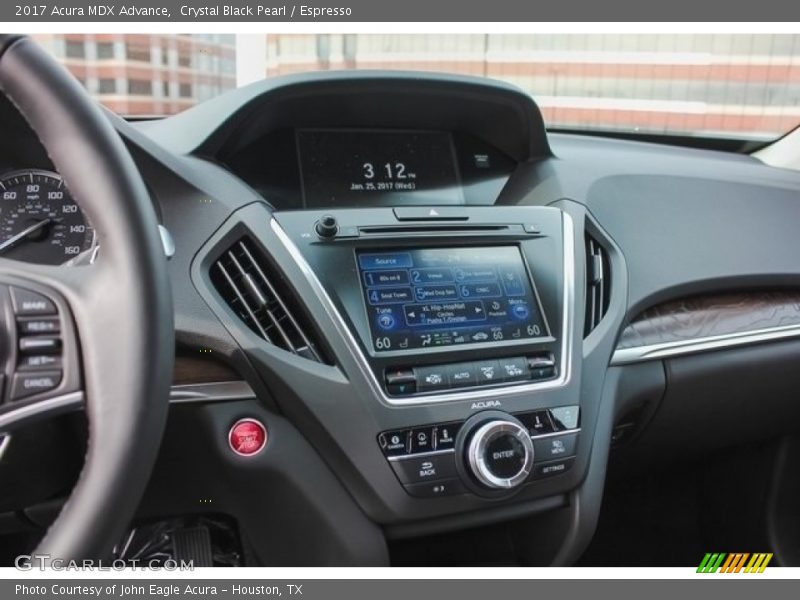 Crystal Black Pearl / Espresso 2017 Acura MDX Advance