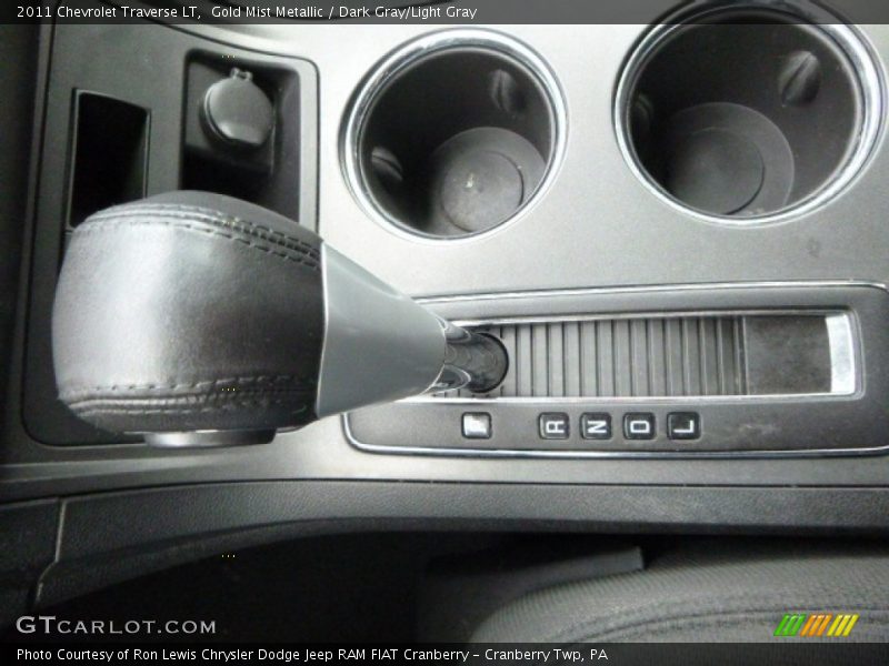 Gold Mist Metallic / Dark Gray/Light Gray 2011 Chevrolet Traverse LT