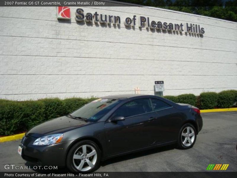 Granite Metallic / Ebony 2007 Pontiac G6 GT Convertible