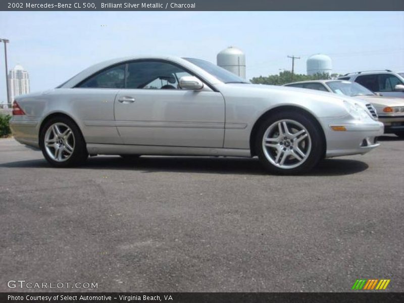 Brilliant Silver Metallic / Charcoal 2002 Mercedes-Benz CL 500