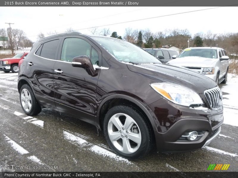 Deep Espresso Brown Metallic / Ebony 2015 Buick Encore Convenience AWD