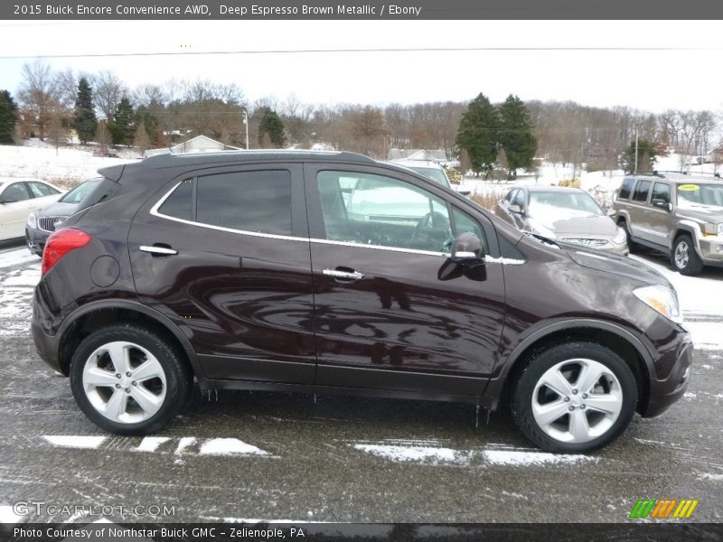 Deep Espresso Brown Metallic / Ebony 2015 Buick Encore Convenience AWD