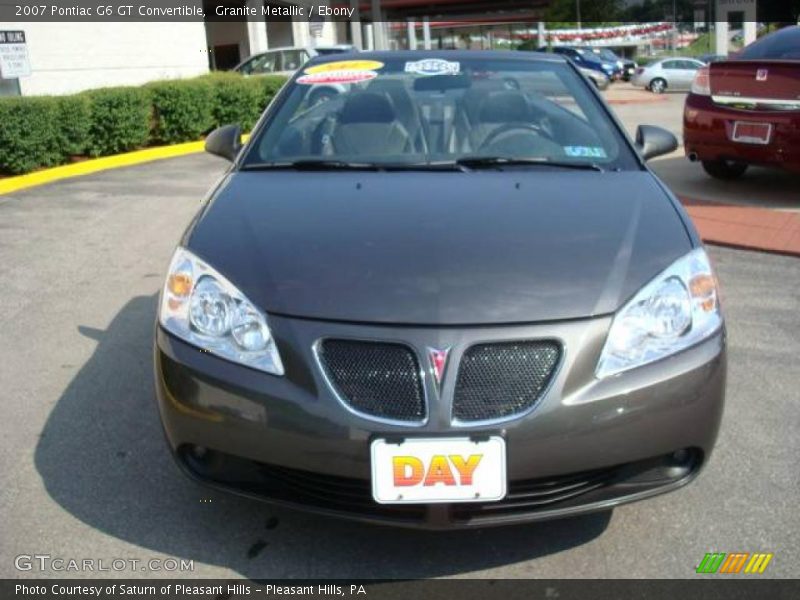 Granite Metallic / Ebony 2007 Pontiac G6 GT Convertible