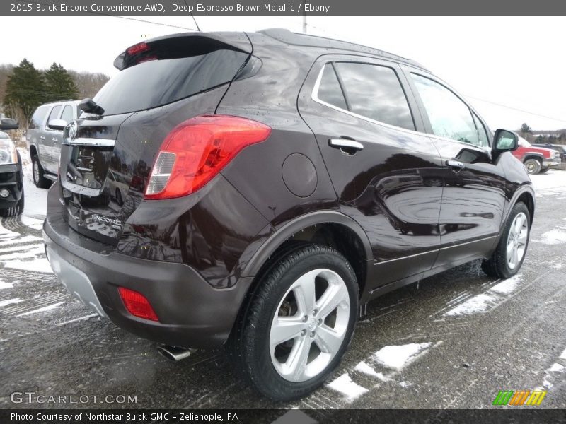 Deep Espresso Brown Metallic / Ebony 2015 Buick Encore Convenience AWD