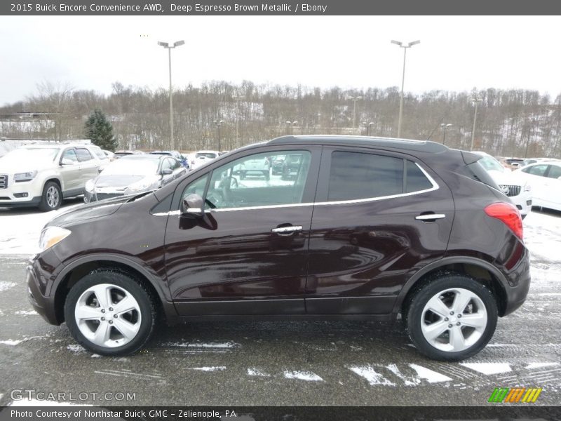 Deep Espresso Brown Metallic / Ebony 2015 Buick Encore Convenience AWD