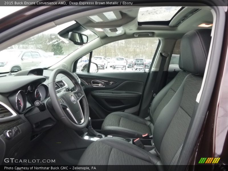 Deep Espresso Brown Metallic / Ebony 2015 Buick Encore Convenience AWD