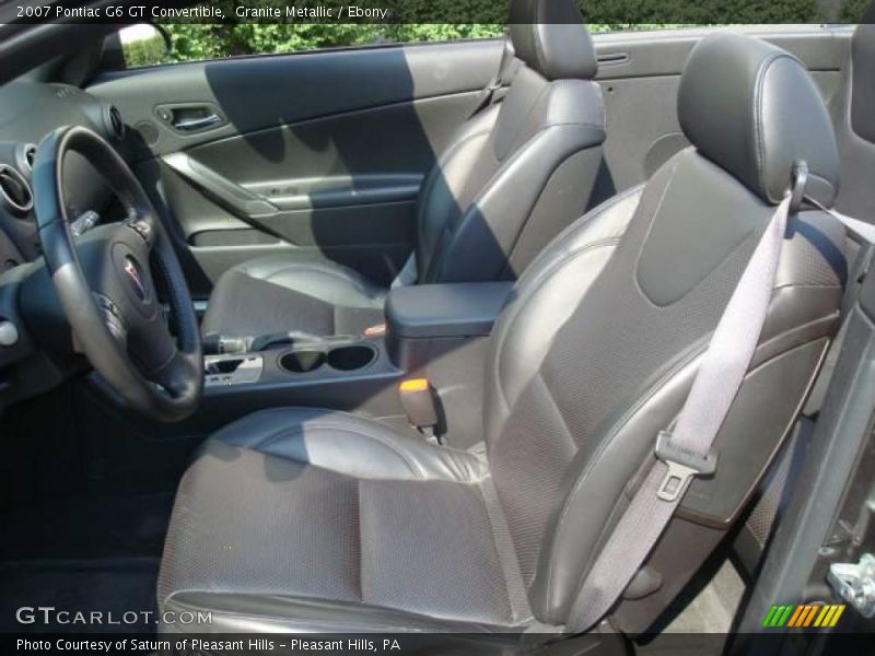 Granite Metallic / Ebony 2007 Pontiac G6 GT Convertible
